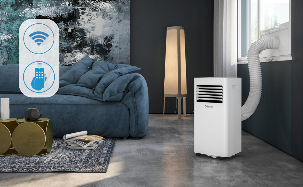 Мобільний кондиціонер Olimpia Splendid Dolceclima 8 WWB: Клімат-контроль, охолодження, осушення, вентиляція (2.1 кВт, 12000 BTU)