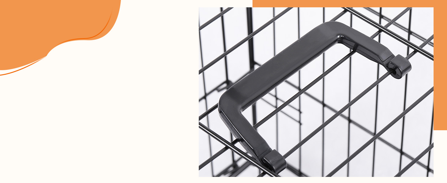 Клітка для собак Ribelli Hundetransportbox: металева, складна, чорна, до 43 кг (XL 91x64x58 см)