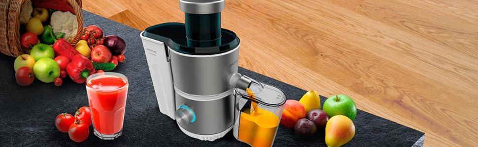 Блендер Cecotec 400W Juice&Fresh 400 Titan White з титановим покриттям, 2 швидкості