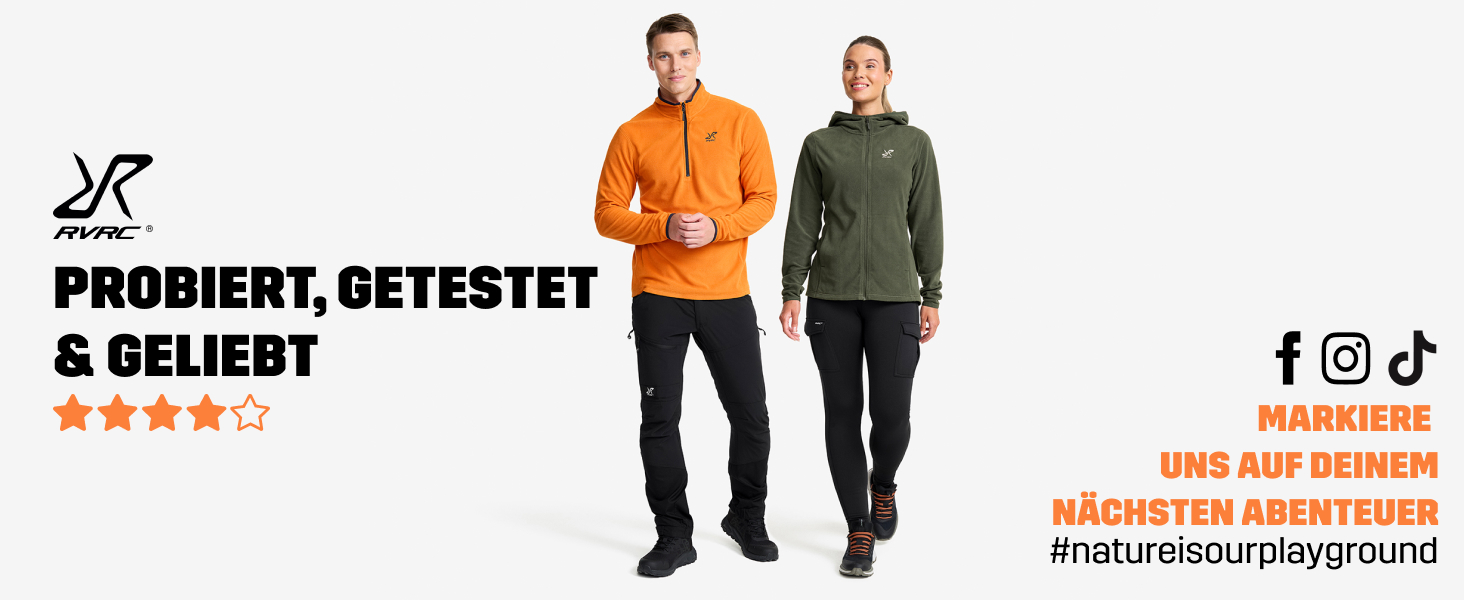 Флісова худі RevolutionRace Hiker для чоловіків, чорний, легка та еластична