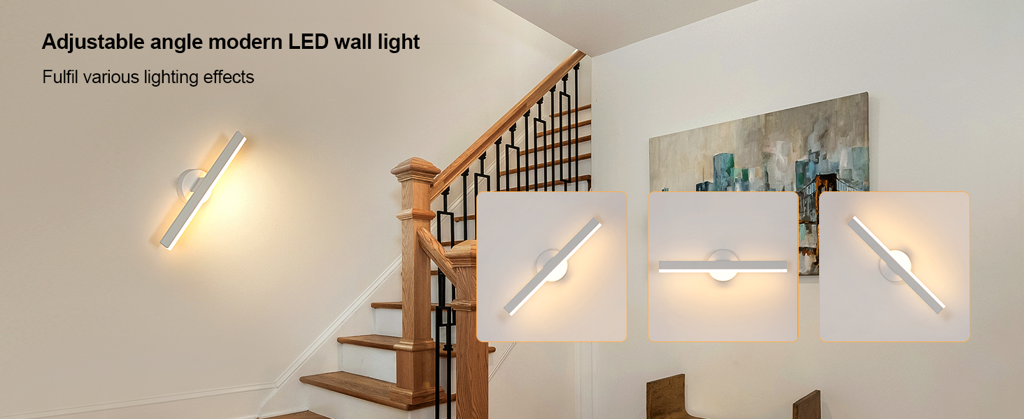 LED дзеркальна лампа Riserva 12W для ванної кімнати, поворотна 300°, 38 см, 3000K, чорний колір