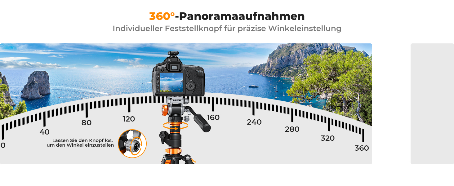 Штатив для камери K&F Concept T254A7+BH-28L, 231 см, професійний, з рідинною головкою