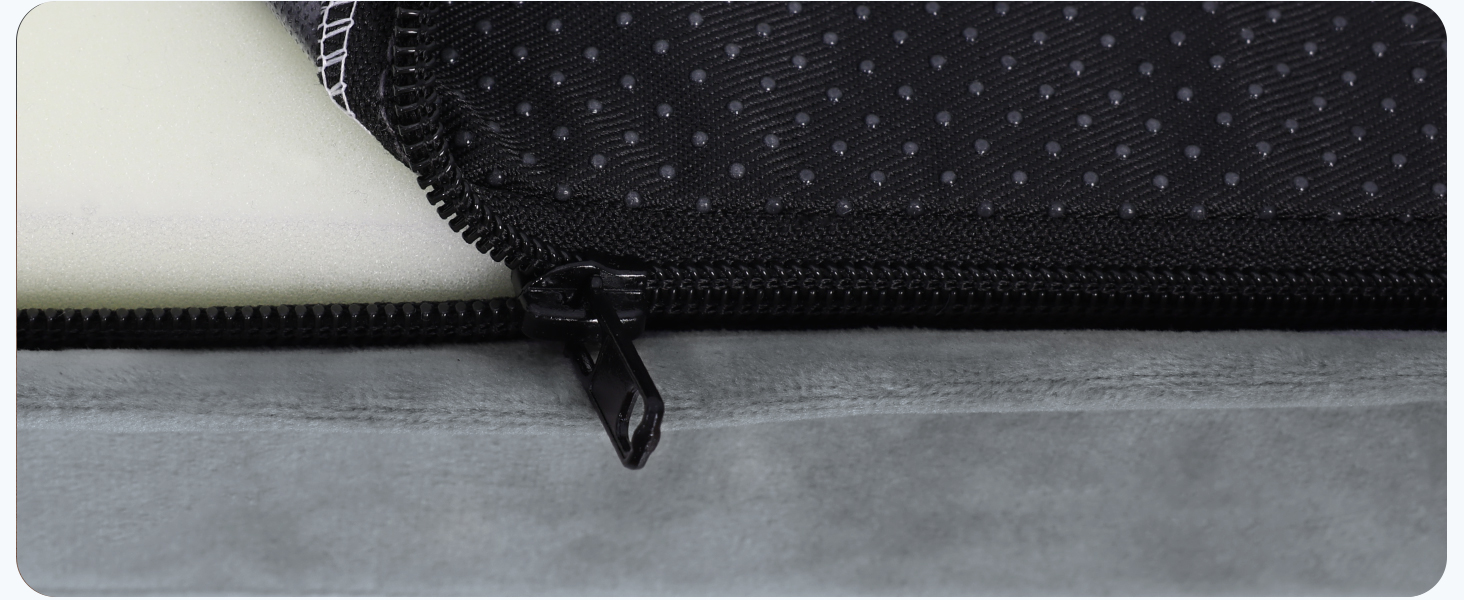 Ортопедичне ліжко для собак KSIIA, великі породи, 104x68x8 см, знімний, миється, сірий