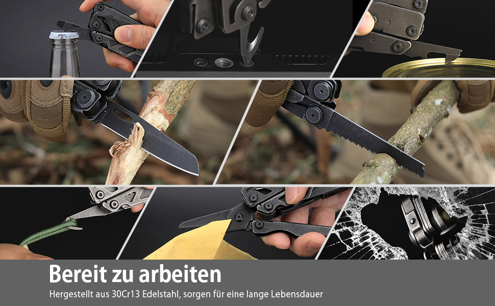 Мультитул NexTool Muiltool 19 в 1: мультифункціональний інструмент з плоскогубцями, ножем, викрутками, ножицями, з нержавіючої сталі для кемпінгу, подарунок для чоловіків