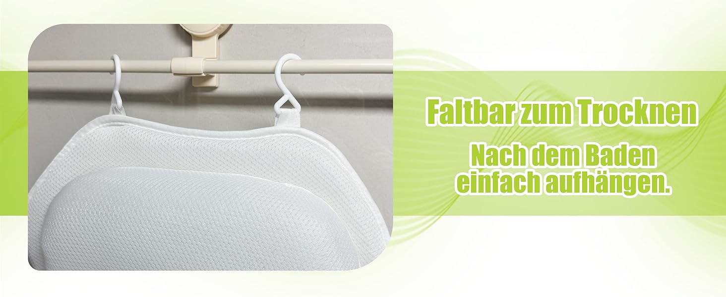 Подушка для ванни Vollkörper для тіла, спини, голови та шиї. Швидковисихаюча біла подушка для ванни – комфортне купання.