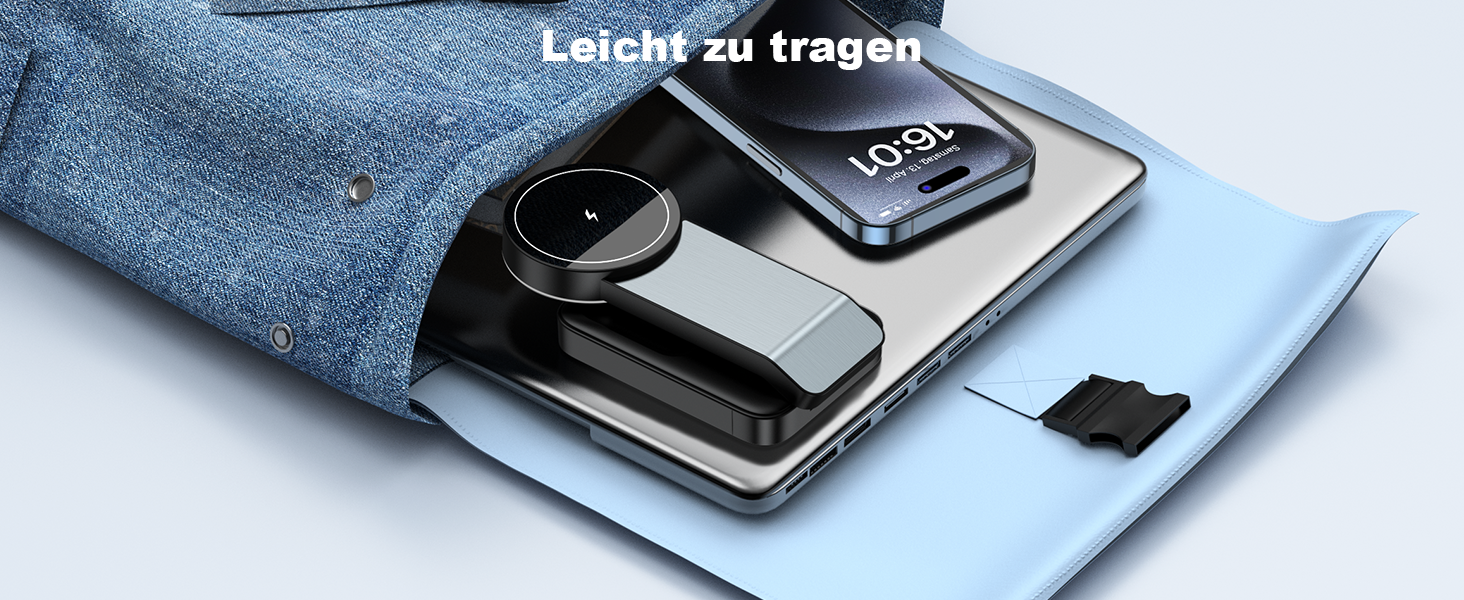 3-в-1 Станція Бездротової Зарядки: iPhone, Apple Watch, AirPods (Біла/Чорна)