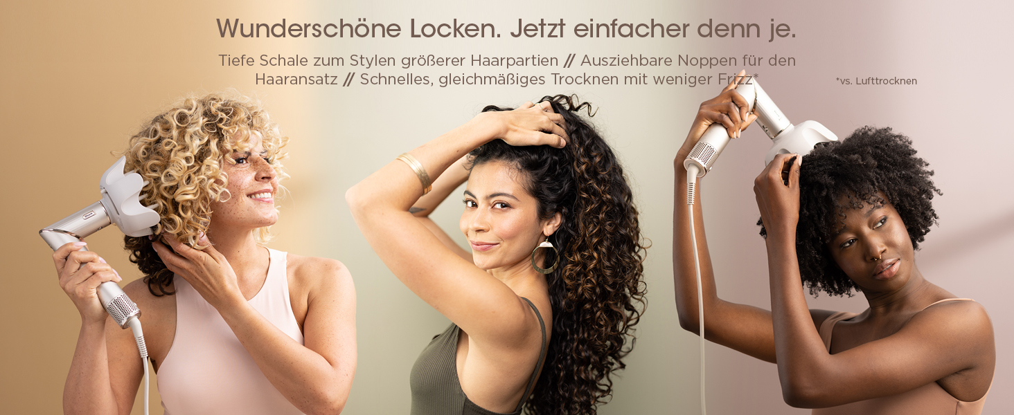 Фен Shark FlexStyle Multi з насадками для укладання, випрямлення та створення локонів, 5 в 1, Stardust. Без пошкодження волосся, для всіх типів.