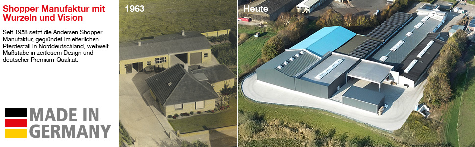 Тролей для покупок Andersen Scala Milla чорний - 54 л, сталевий каркас, 40 кг, сходинковий механізм