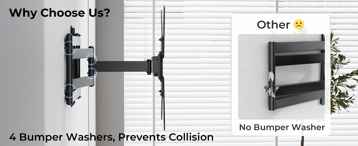 Кронштейн для телевізора BONTEC 950 мм, поворотний, нахильний, для 26-65 дюймів, VESA 400x400, до 35 кг