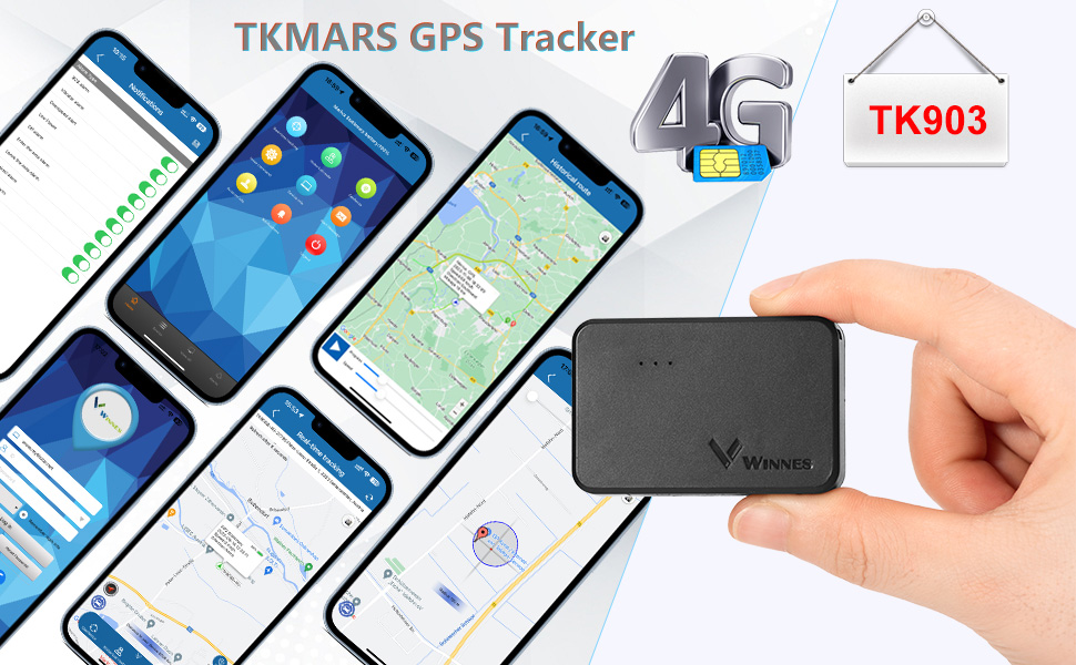 GPS трекер для авто TKMARS 4G, 20000 мА·год, магнітний, водонепроникний IP67, велика дальність, без підписки, кілька режимів сигналізації, безкоштовний додаток