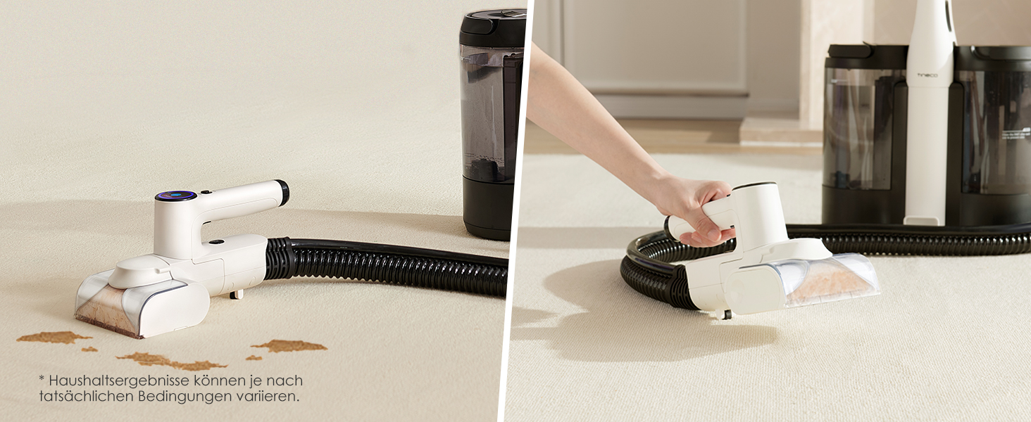 Портативний бездротовий відпарювач для килимів та м'яких меблів Tineco CARPET ONE Spot Essentials