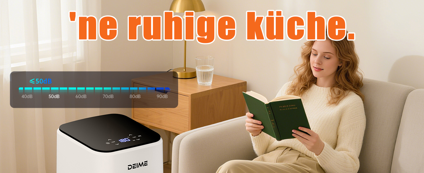 Фритюрниця Deime з гарячим повітрям 2.5 л, компактна цифрова Airfryer для випікання, розігріву та смаження, антипригарне покриття