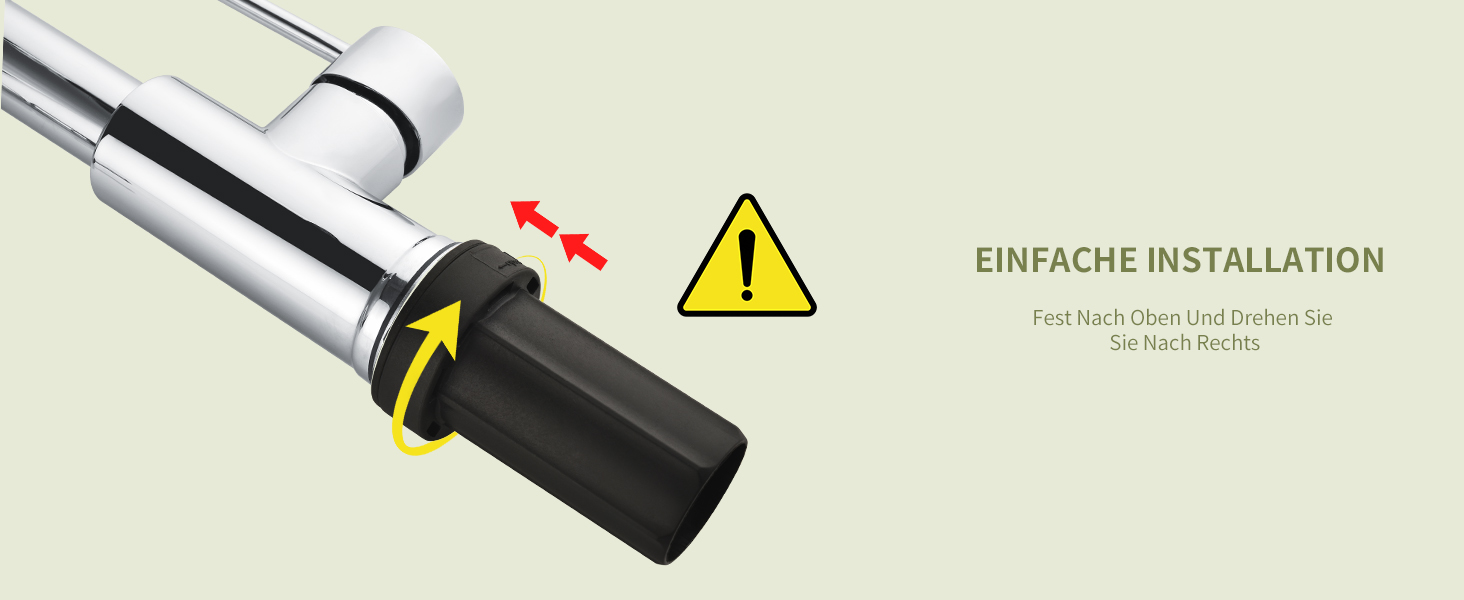 Кухонний змішувач з витяжною лійкою, 360° обертання, 2 режими, нержавіюча сталь, преміум-якість