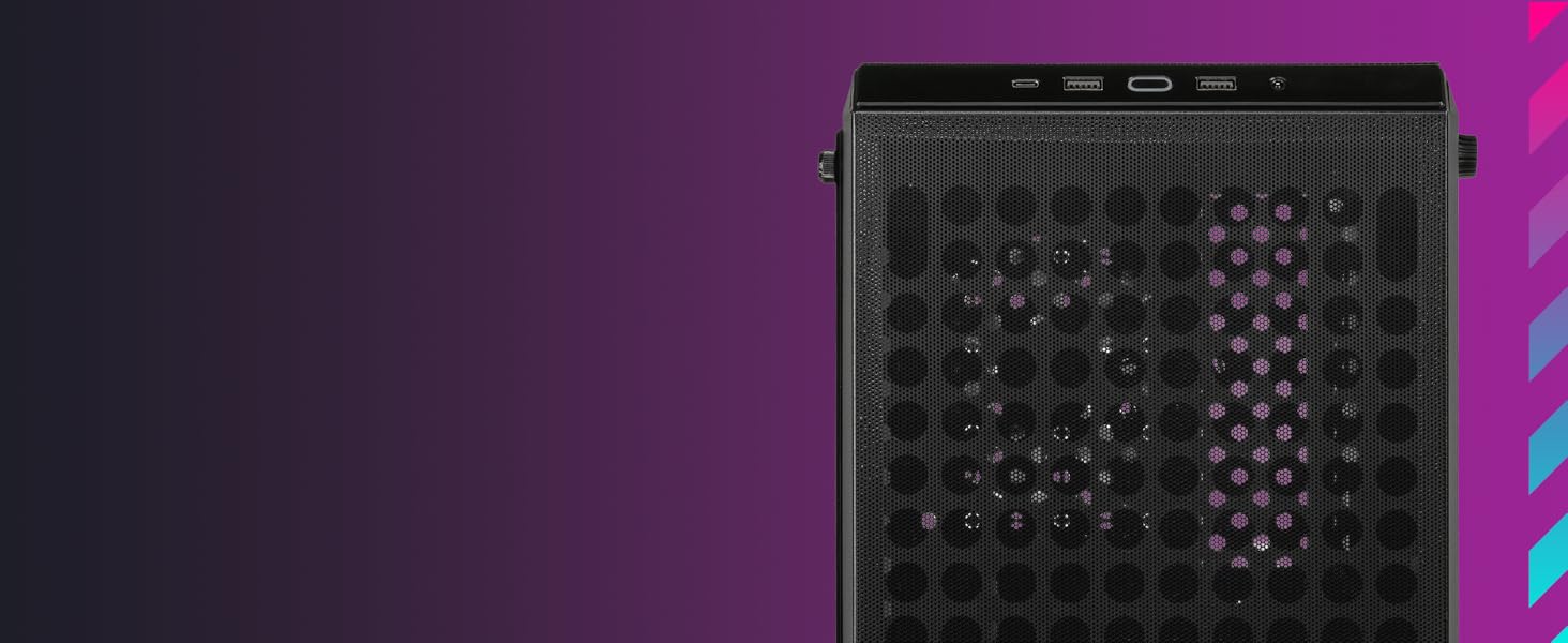 Корпус Cooler Master MasterBox Q300L V2 Mini-Tower Micro-ATX з USB 3.2 Gen 2x2, 120 мм вентилятор, загартоване скло, чисте кабельне прокладання та кілька варіантів охолодження