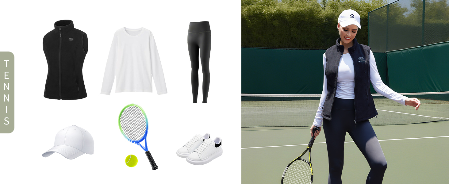 Електрична гріюча жилетка для жінок, чорна, з акумулятором 7.4V 10000mAh, 3 режими нагріву, ідеальний подарунок на Різдво