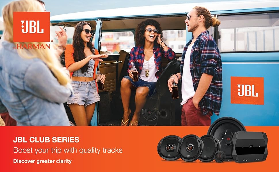Автоакустика JBL Club 622 від Harman Kardon, 2-смугові динаміки 16-17 см, 180 Вт, чорні