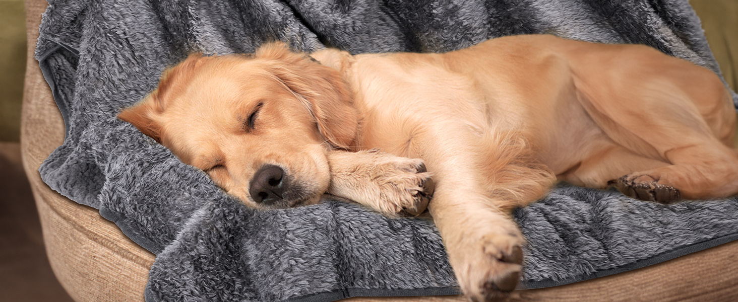 М'яка флісова підстилка для собак і котів Nobleza, 160 x 120 см, сіра