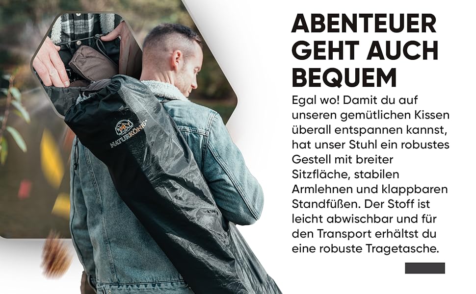 Крісло складане кемпінгове коричневе, до 160 кг, з подушкою, підсклянником та сумкою для перенесення - для риболовлі, пляжу, відпочинку