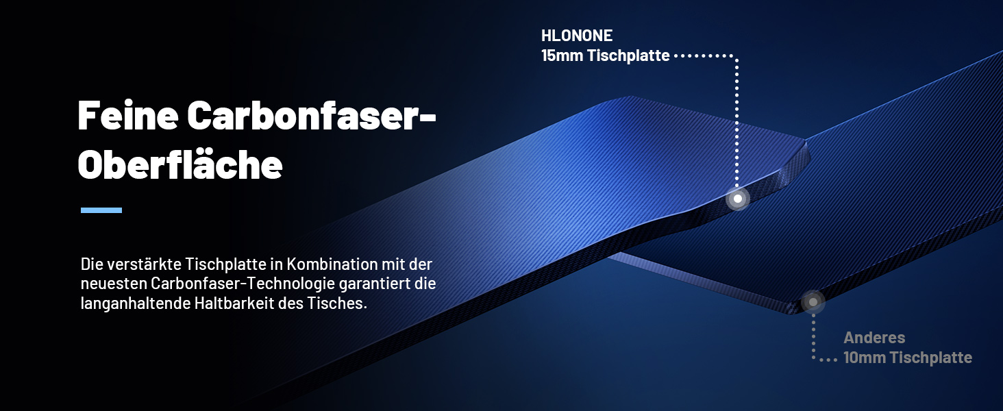 Ігровий стіл HLONONE з LED-підсвіткою, комп'ютерний стіл для геймерів 120 x 60 см, чорний