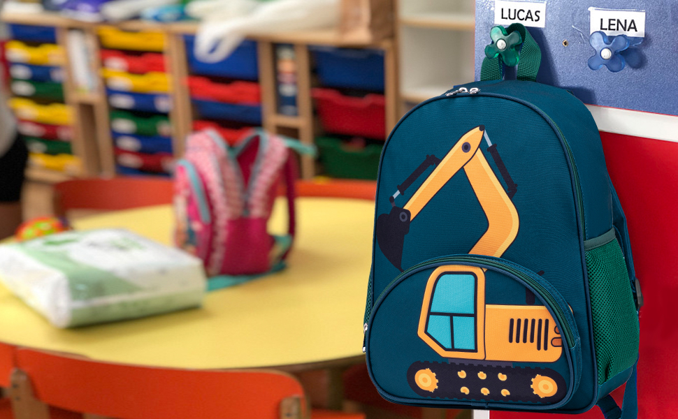 Дитячий рюкзак LOIDOU для хлопчика, 38 см, 3-8 років, блакитний (для школи, садочка)