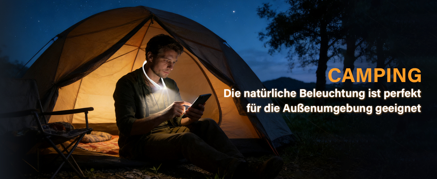 Ліхтарик для читання LED USB акумуляторний, диммер з 3 режимами, для рукоділля, ремонту, шиття, майстерні, риболовлі (білий, 1000mAh)