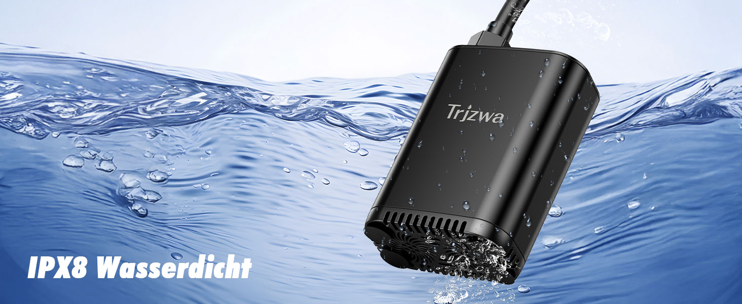 Портативна душова система для кемпінгу TRJZWA з акумулятором 2600mAh, регульованою насадкою та насосом для кемпінгу, подорожей, автомиття, купання тварин та саду