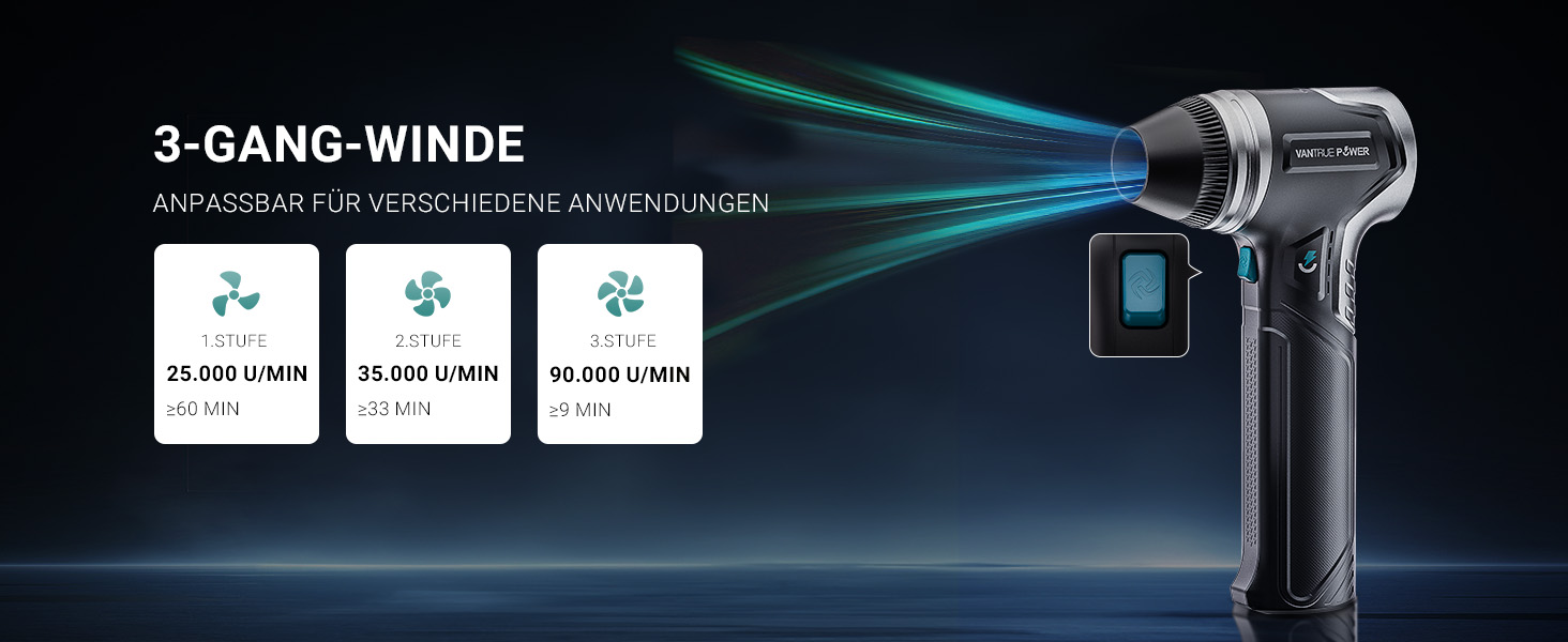 VANTRUE POWER Електричний повітряний пилосос-800G, бездротовий, акумуляторний, для чищення клавіатури, автомобіля, дому