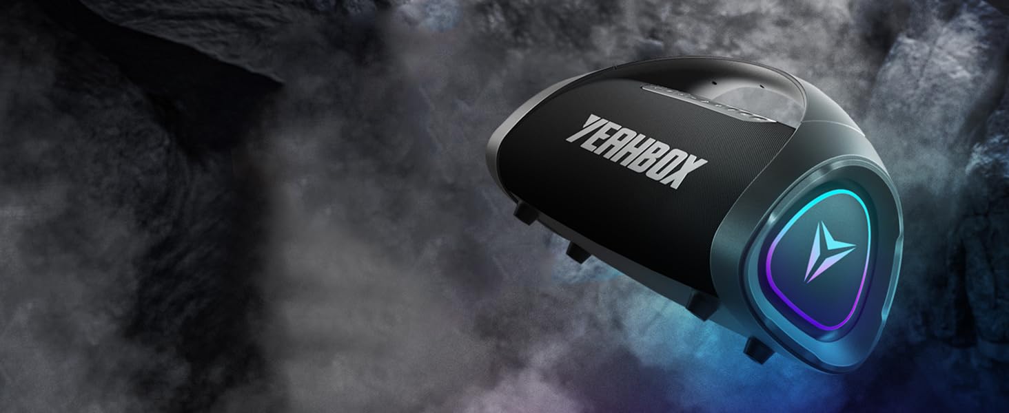 Портативна Bluetooth колонка YEAHBOX Sonic Boom Max 300W з басами, IP67, чорна