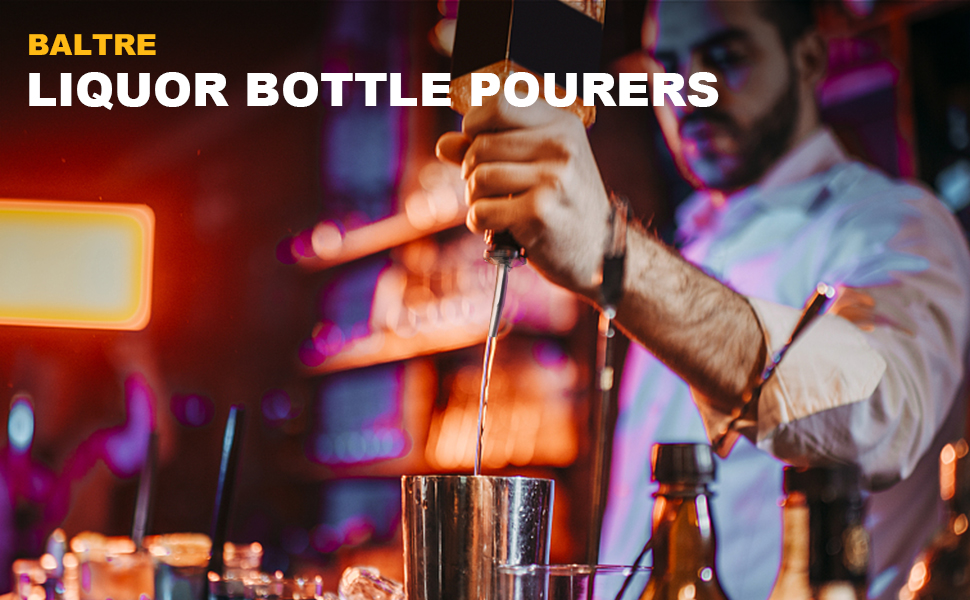 Виливники для пляшок BALTRE (6 шт) з 6 адаптерами: для олії, вина, оцту, сиропу