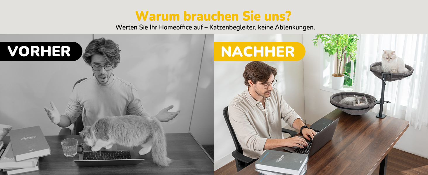 Підвісне ліжко для котів CATISM 360° обертання, лежанка, гамак, кошик для сну, підвісне ліжко для котів, 36x38 см, до 20 кг