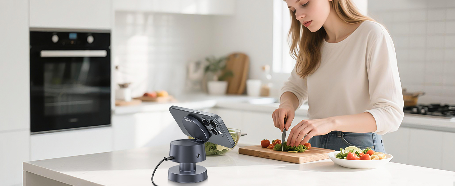 База для бездротової зарядки 4-в-1 для iPhone 17/16/15/14 Pro Max з нічним світлом, сумісна з Apple Watch та AirPods (сіра)