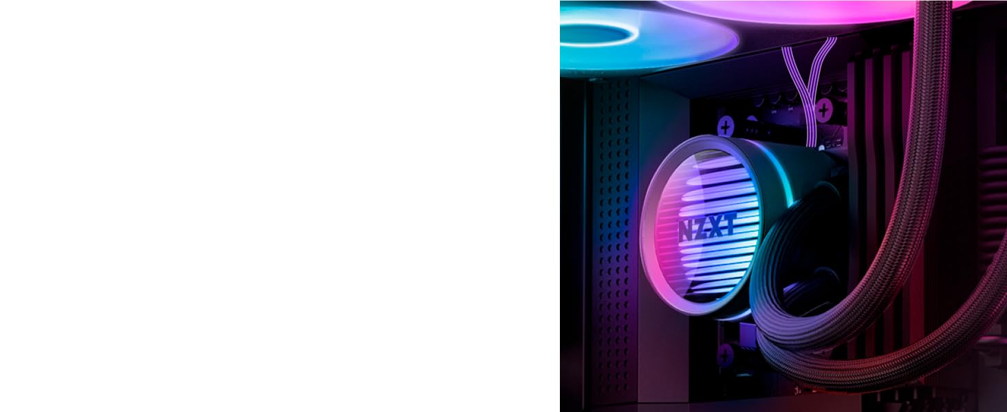 NZXT Kraken Core 240 RGB - Рідинне охолодження CPU AIO з LCD-дисплеєм, чорний