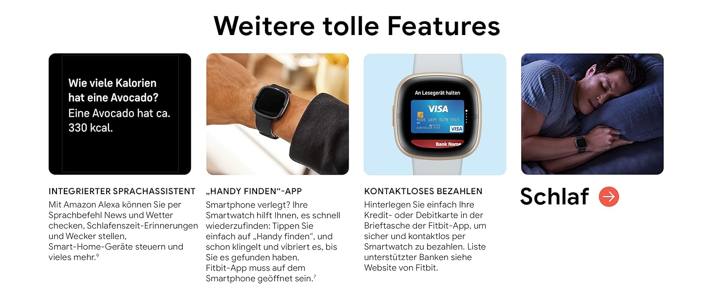 Розумний годинник Fitbit Sense 2 – фітнес-трекер з GPS, EKG та аналізом сну – сумісний з Android/iOS – колір Nebelblau (туманно-блакитний)