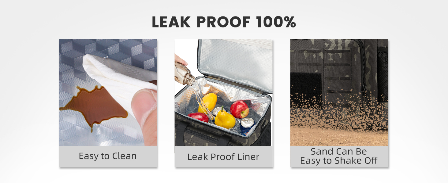 Тактична ланч-сумка HSHRISH 20L, чорно-камуфляжна, водонепроникна, для дорослих, на роботу, пікнік