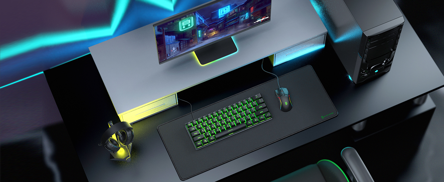 Кисмет Black Shark Gaming Pad XL Manta P3 900x400 мм, чорний