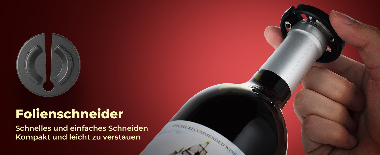 Електричний відкривачка для вина GHB 6-в-1 з USB-зарядкою, зрізач фольги, виливає вино та вакуумний затвор. Подарунок для поціновувачів вина