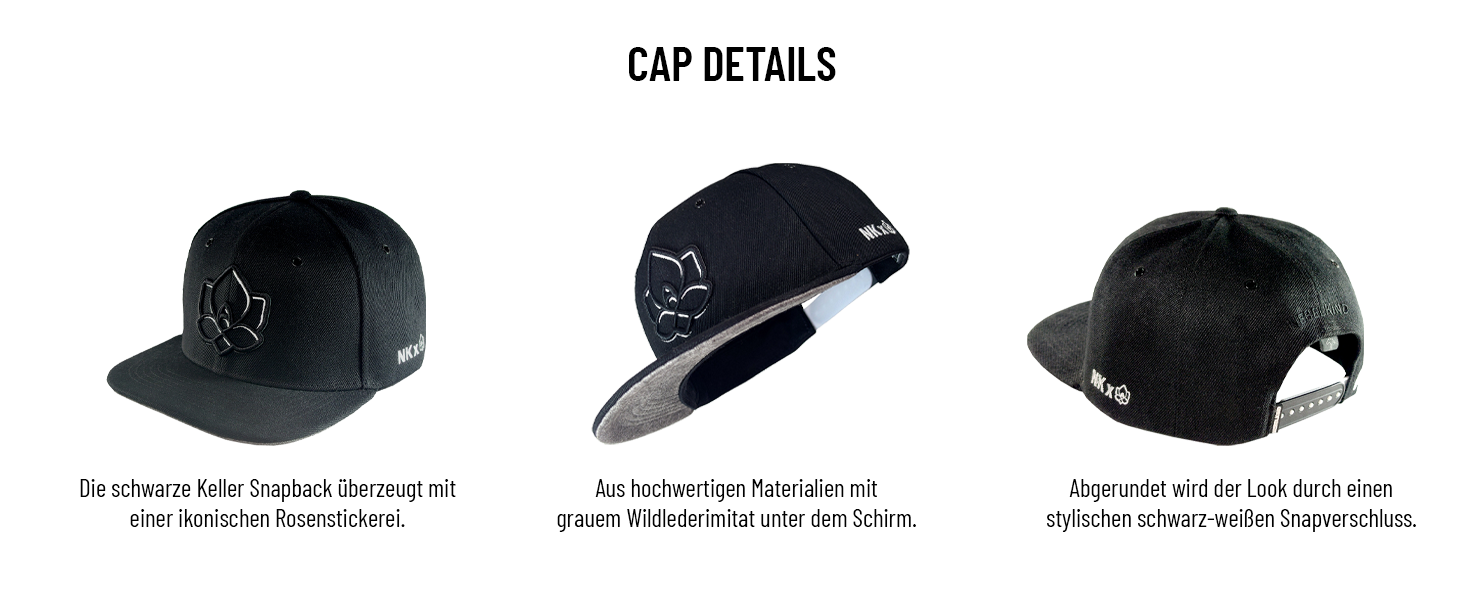 Кепка Nebelkind Snapback Steini Der Keller: універсальний розмір, чорно-сіра, для чоловіків та жінок, стильна бейсболка в стилі streetwear