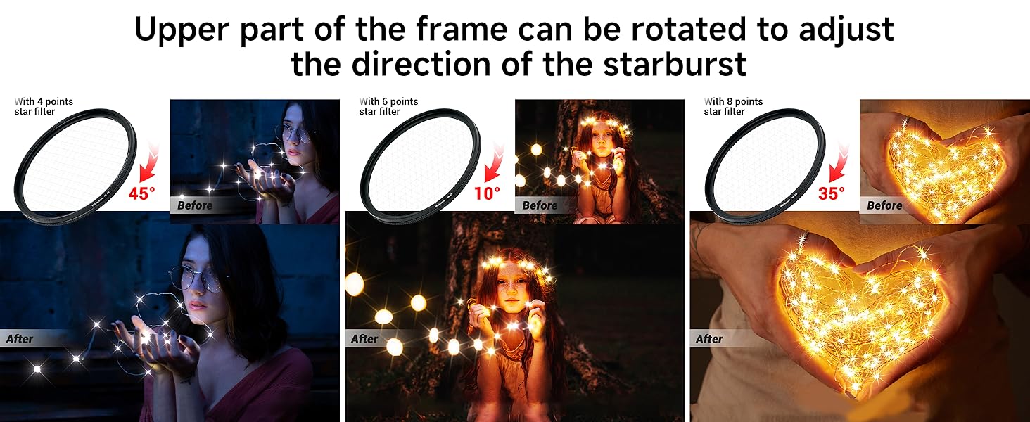 Зоряний фільтр PROfezzion Sternfilter 77mm Starburst (3 шт.) для Canon/Nikon