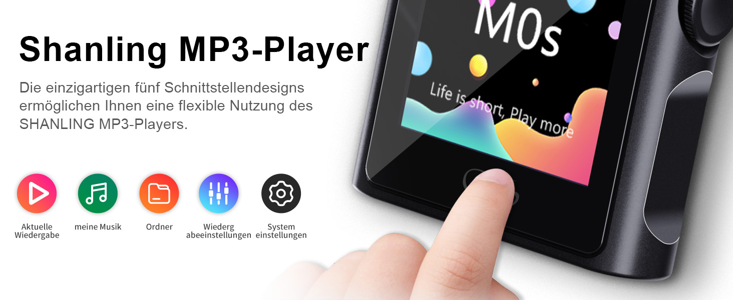 Shanling M0s: MP3-плеєр DAC Hi-Fi, портативний аудіопрогравач з підтримкою SD до 2TB, Bluetooth 5.0, 3.5mm/Type-C