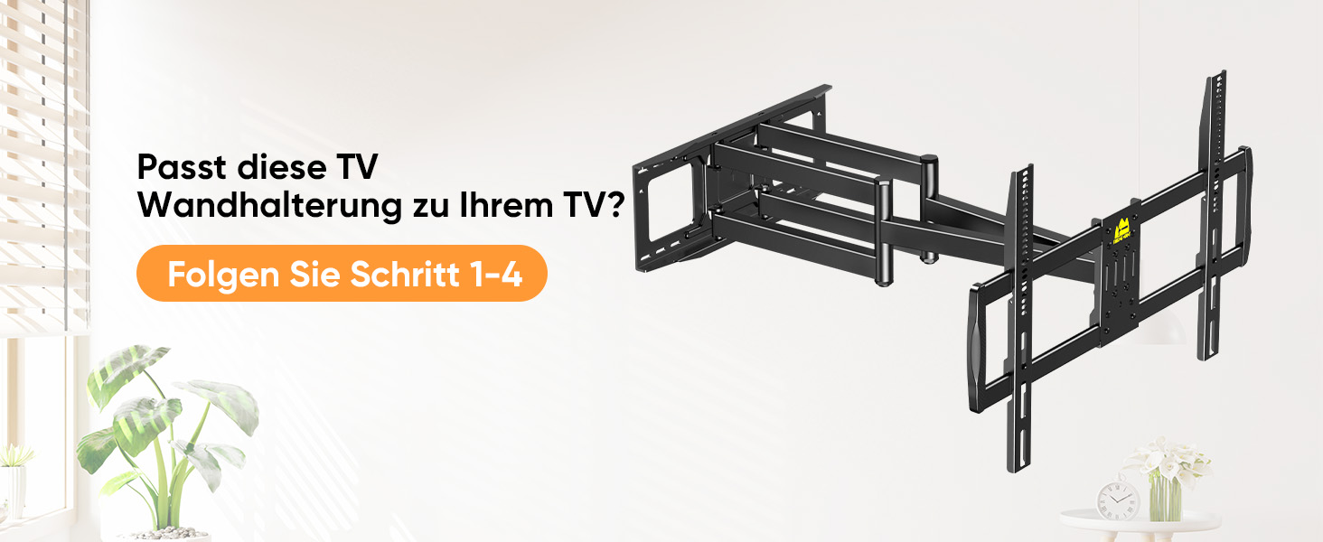 Кронштейн для телевізора FORGING MOUNT HY9458 для XXL TV 60–120 дюймів, до 125 кг, поворотний та нахильний, висувний подвійний важіль 1090 мм, VESA до 900x600мм