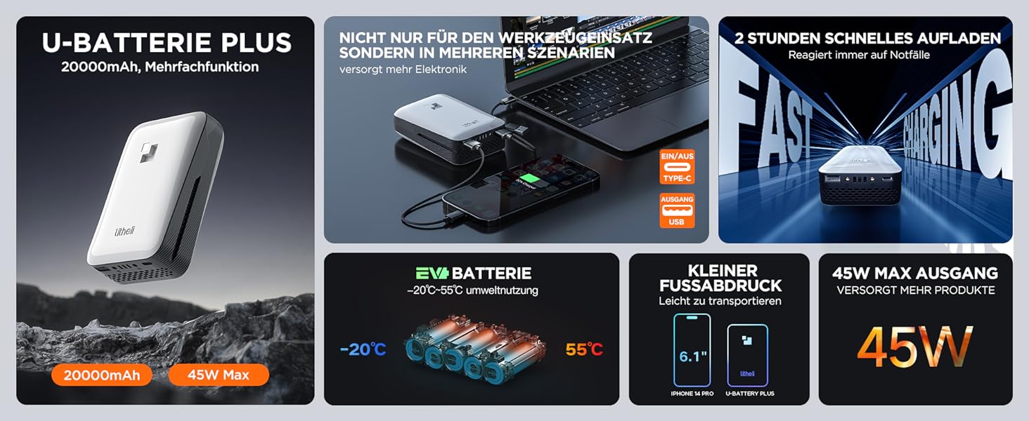 Акумуляторний дриль-шуруповерт Litheli 20V з акумулятором 10000mAh, 60 Nm, 17+1 режимів, 13 мм, LED-підсвічування