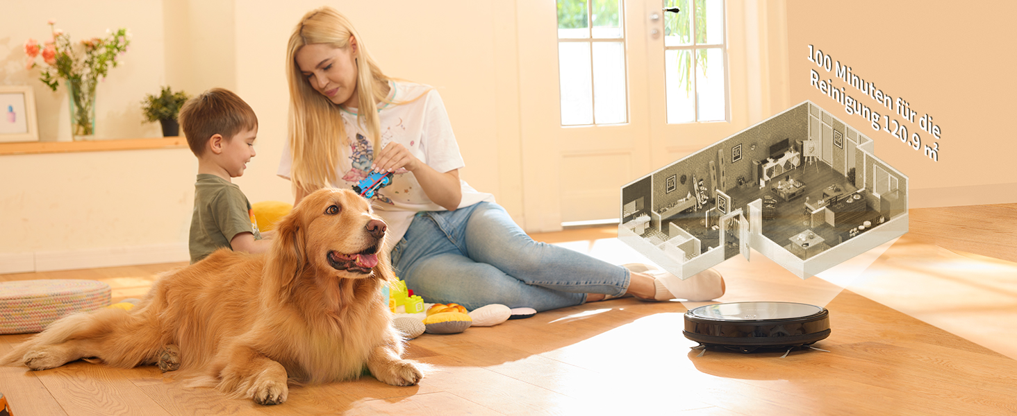 Робот-пилосос Vactidy Nimble T8 2-в-1 з функцією миття, 3000Pa, чорний