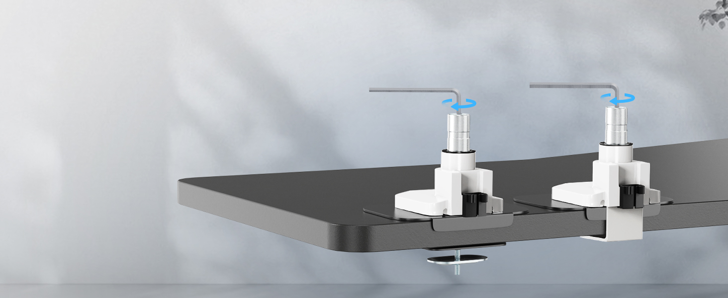 Кріплення для монітора PUTORSEN: підходить для моніторів 17-57 дюймів, до 27 кг, газ-амортизатор, VESA 200x200, білий