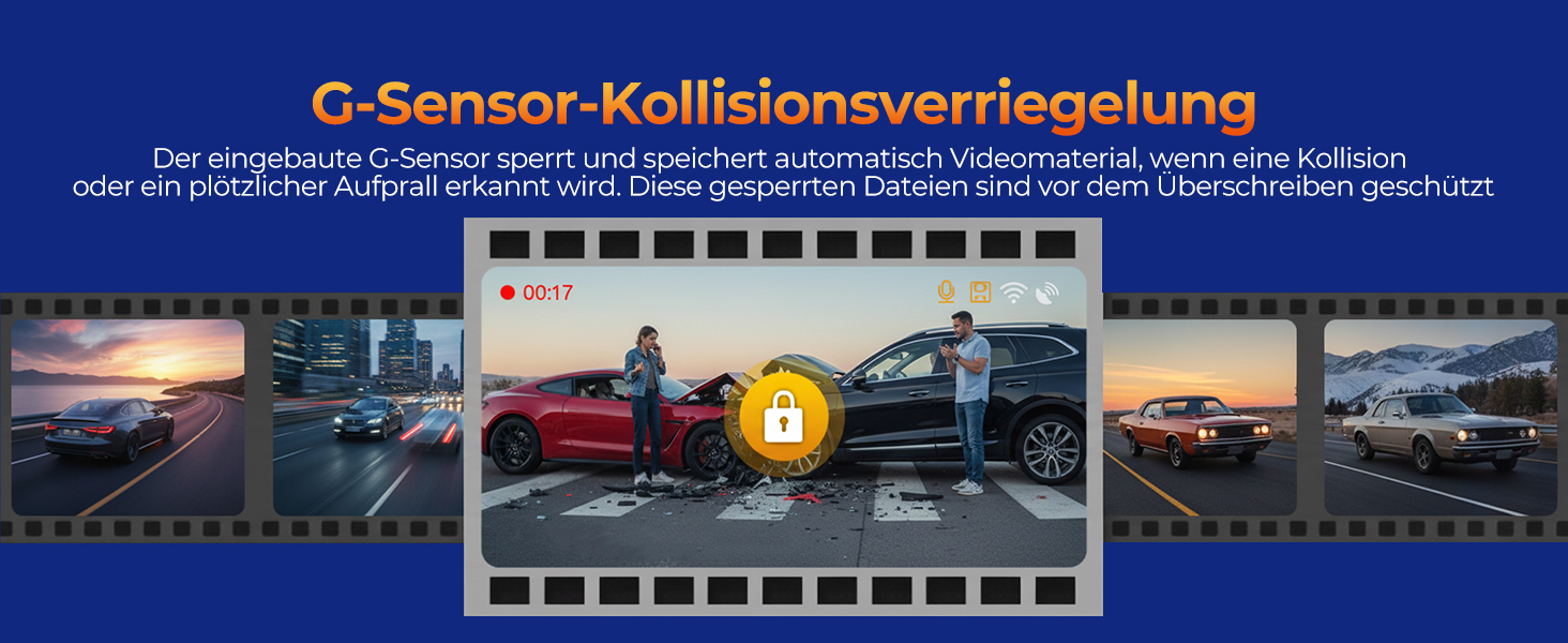 4-канальний автомобільний відеореєстратор LAMTTO (передній, задній, внутрішній), 5GHz WiFi, 360° огляд, ІЧ-нічна зйомка, 24/7 моніторинг паркування, IPS-екран 3.16