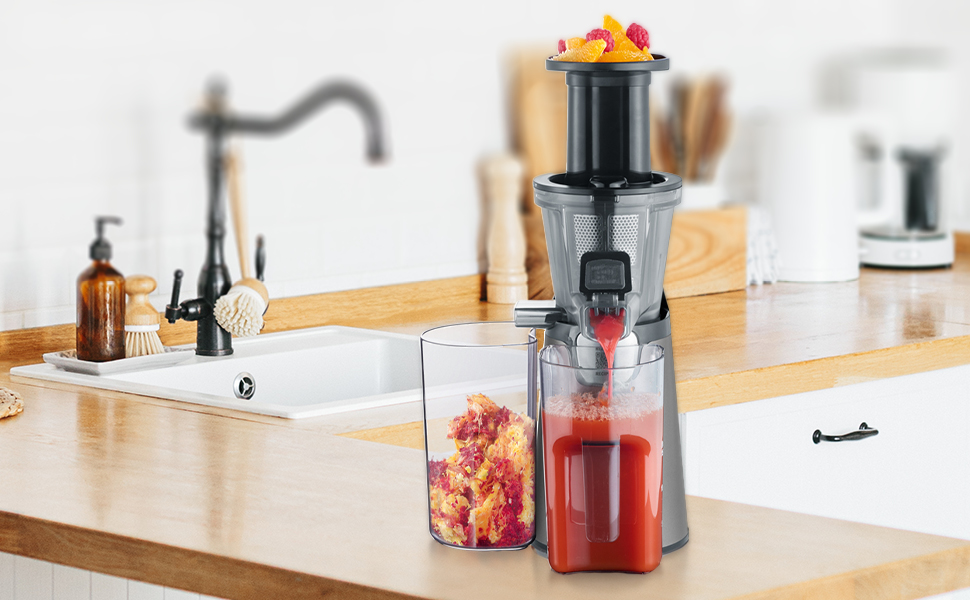 Електрична повільна соковижималка Severin для овочів та фруктів, Slow Juicer, 1.0 л