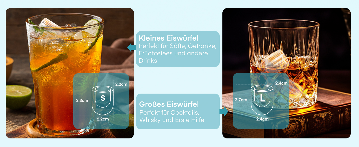 Машина для льоду FOHERE портативна, самоочисна, 14 кг/24 год, 2 розміри, компактний дизайн, керування однією кнопкою, інтелектуальні сповіщення, з лопаткою та кошиком для дому/бару/офісу/кемпінгу (чорний)