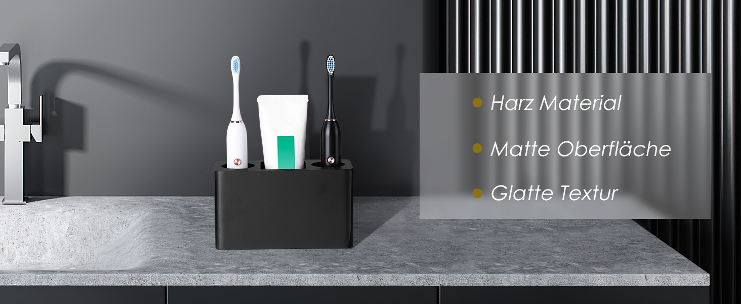 Тримач для зубних щіток Luxspire з 3 відсіками, для електричних щіток, органайзер для зубної пасти та ручок, білий