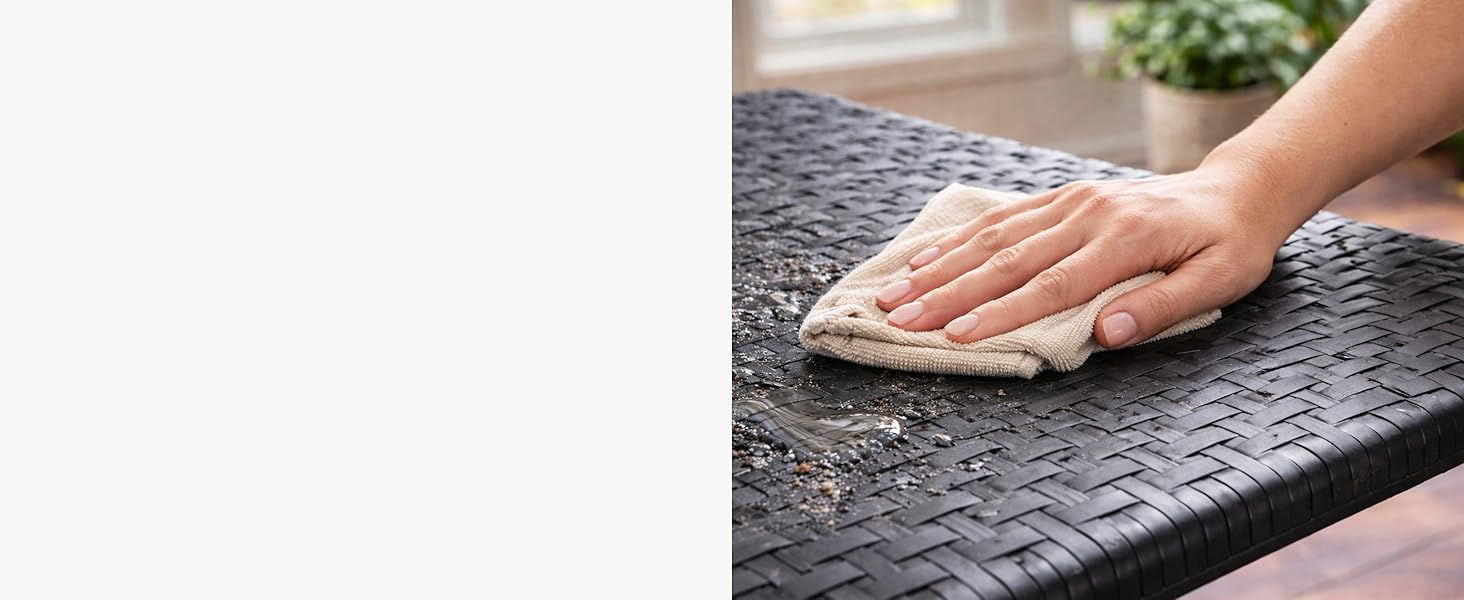 Складаний стіл Floordirekt Kobe для буфета, саду, тераси, балкона та кемпінгу - 183x76 см