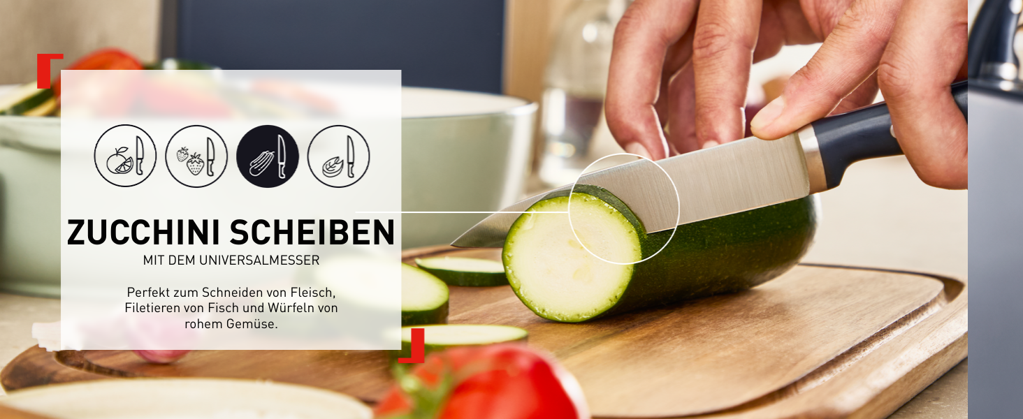 Набір ножів Tefal EverSharp Pro 6 предметів, блок для самозагострення, німецька нержавіюча сталь, синій (K297S744)
