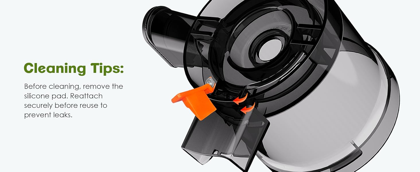 Шнекова соковижималка Fretta Slow Juicer з нержавіючої сталі для овочів та фруктів, сіра